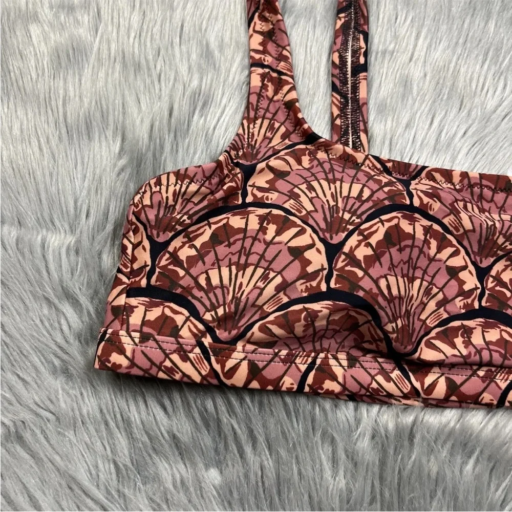 Madewell Second Wave Balconette Bikini Top Painted Seashells Size XL
